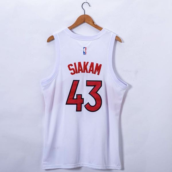 20/21 Toronto Raptors SIAKAM #43 White Basketball Jersey (Stitched)