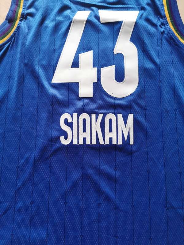 2020 Toronto Raptors SIAKAM #43 Blue All Star Basketball Jersey (Stitched)