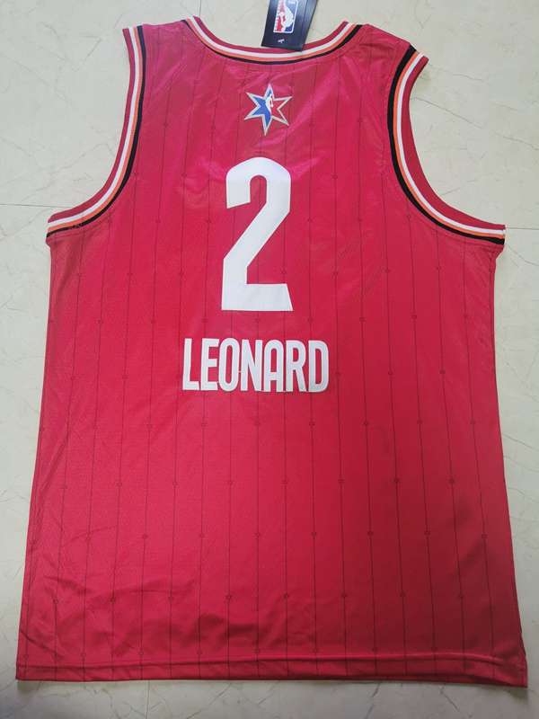 2020 Toronto Raptors LEONARD #2 Red All Star Basketball Jersey (Stitched)