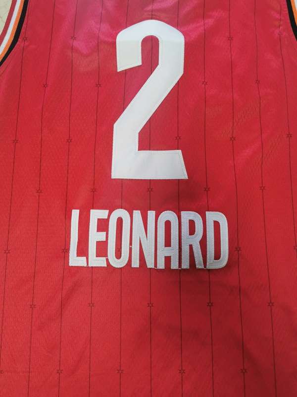 2020 Toronto Raptors LEONARD #2 Red All Star Basketball Jersey (Stitched)