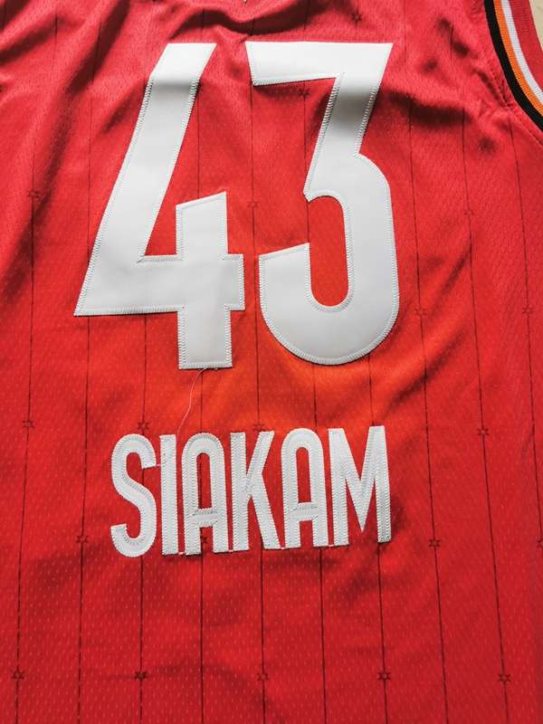 2020 Toronto Raptors SIAKAM #43 Red All Star Basketball Jersey (Stitched)