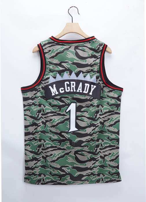 1996/97 Toronto Raptors MCGRADY #1 Camouflage Classics Basketball Jersey (Stitched)