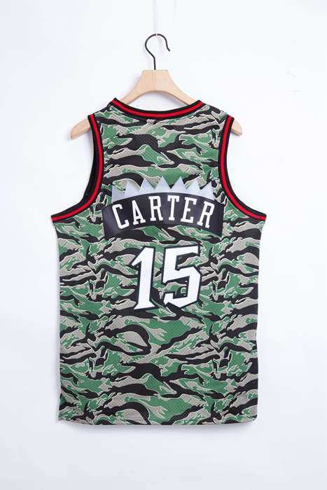 1996/97 Toronto Raptors CARTER #15 Camouflage Classics Basketball Jersey (Stitched)