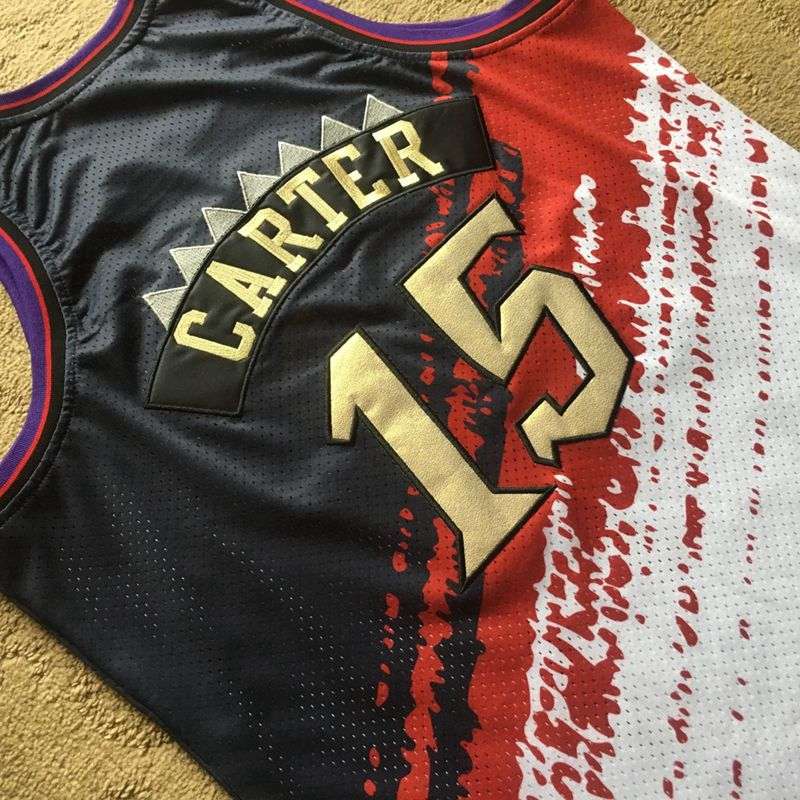 1998/99 Toronto Raptors CARTER #15 Black White Classics Basketball Jersey (Closely Stitched)