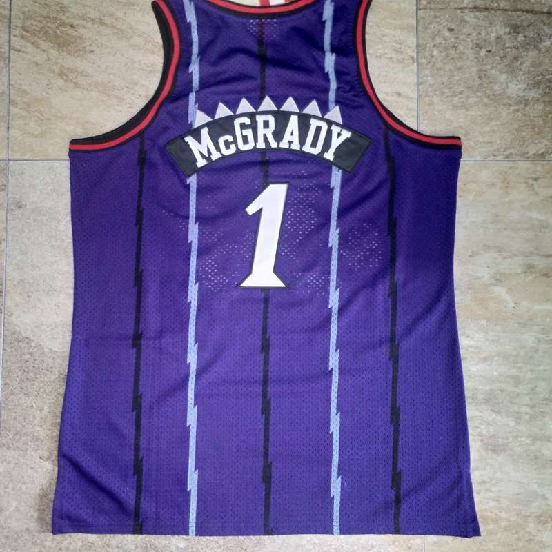 1998/99 Toronto Raptors MCGRADY #1 Purple Classics Basketball Jersey (Closely Stitched)