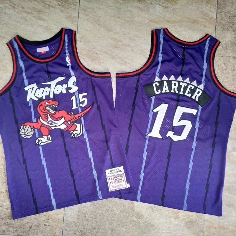 1998/99 Toronto Raptors CARTER #15 Purple Classics Basketball Jersey (Closely Stitched)
