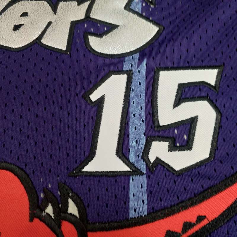 1998/99 Toronto Raptors CARTER #15 Purple Classics Basketball Jersey (Closely Stitched)