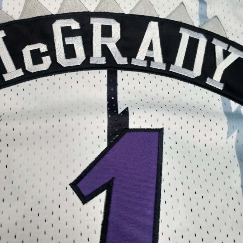 1998/99 Toronto Raptors MCGRADY #1 White Classics Basketball Jersey (Closely Stitched)