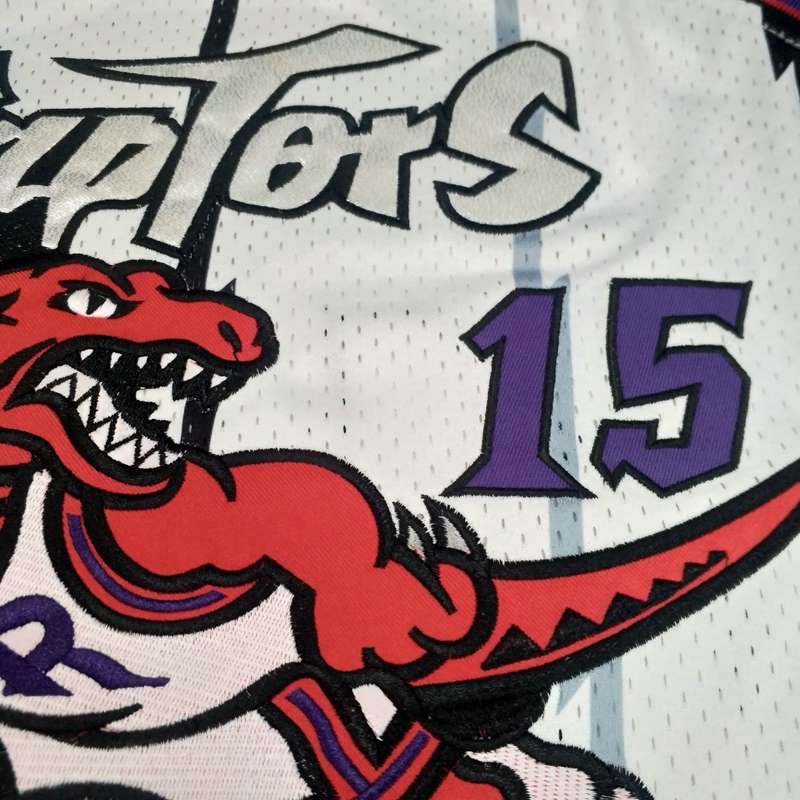 1998/99 Toronto Raptors CARTER #15 White Classics Basketball Jersey (Closely Stitched)