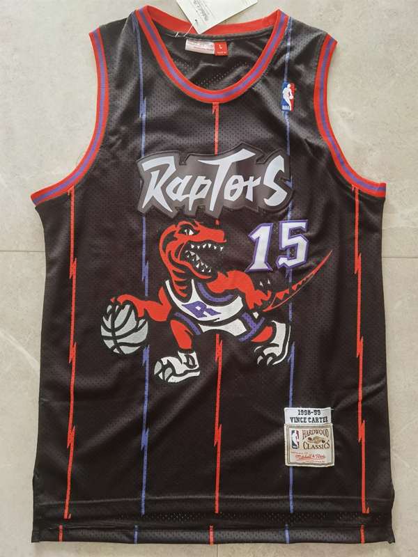 1998/99 Toronto Raptors CARTER #15 Black Classics Basketball Jersey (Stitched)