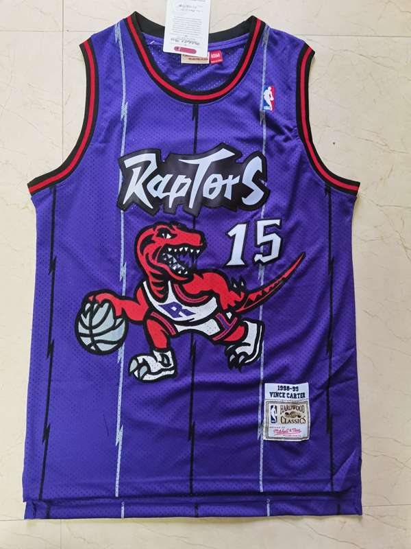 1998/99 Toronto Raptors CARTER #15 Purple Classics Basketball Jersey (Stitched)