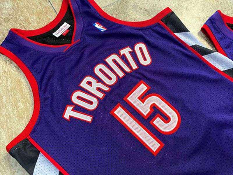 1999/00 Toronto Raptors CARTER #15 Purple Black Classics Basketball Jersey (Closely Stitched)