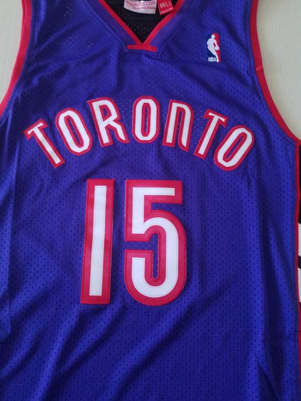 1999/00 Toronto Raptors CARTER #15 Purple Black Classics Basketball Jersey (Stitched)