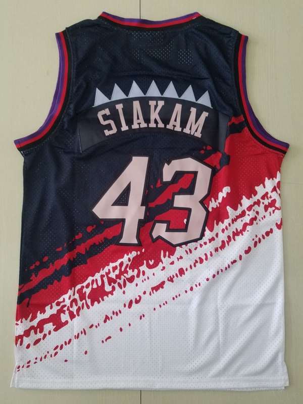 Toronto Raptors SIAKAM #43 Black White Classics Basketball Jersey (Stitched)