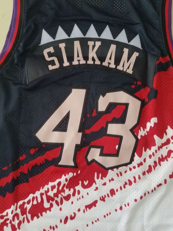 Toronto Raptors SIAKAM #43 Black White Classics Basketball Jersey (Stitched)