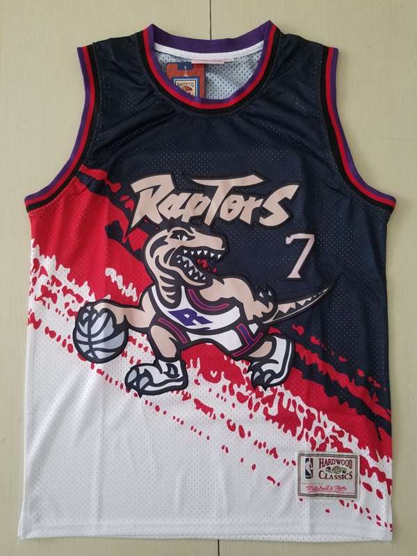 Toronto Raptors LOWRY #7 Black White Classics Basketball Jersey (Stitched)