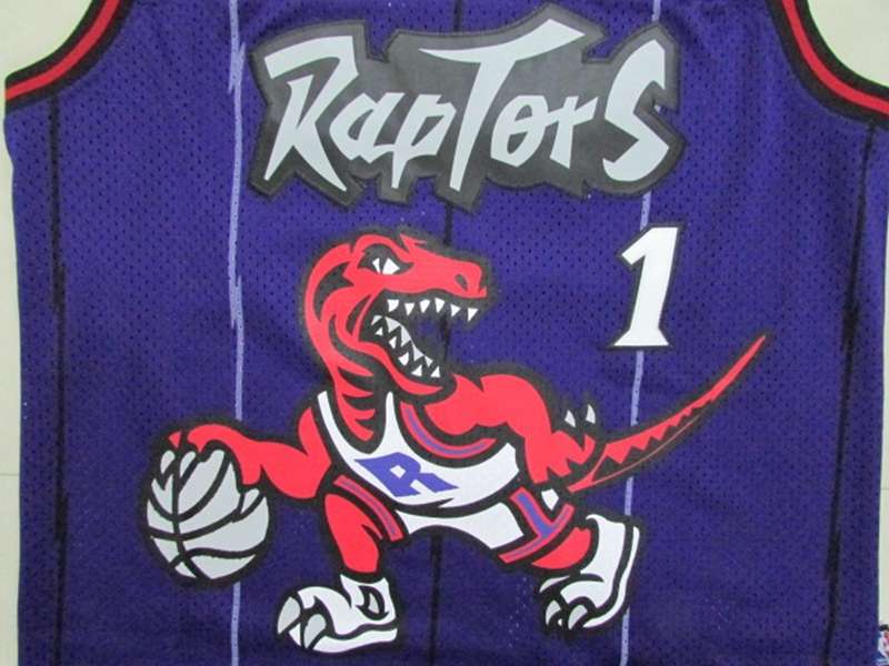 Toronto Raptors MCGRADY #1 Purple Classics Basketball Jersey (Stitched)