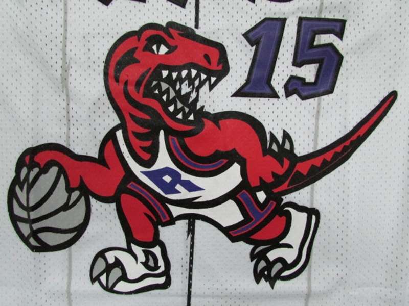 Toronto Raptors CARTER #15 White Classics Basketball Jersey (Stitched)