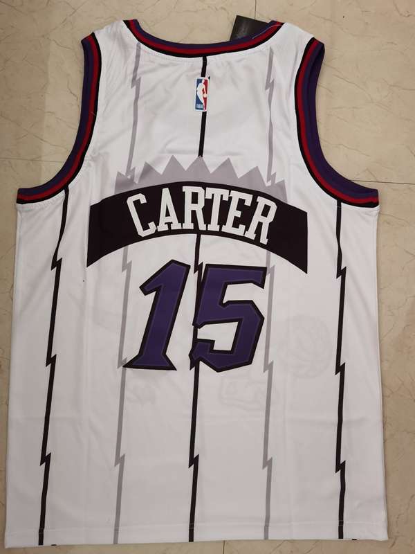 Toronto Raptors CARTER #15 White Classics Basketball Jersey 02 (Stitched)