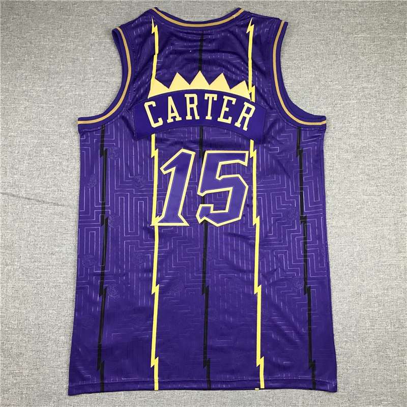 Toronto Raptors CARTER #15 Purple Limited Basketball Jersey (Stitched)