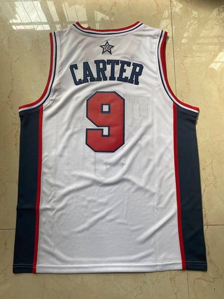 2000 USA CARTER #9 White Classics Basketball Jersey (Stitched)