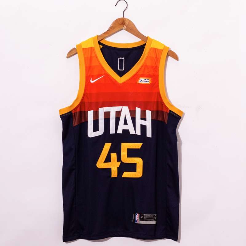 20/21 Utah Jazz MITCHELL #45 Black City Basketball Jersey (Stitched)