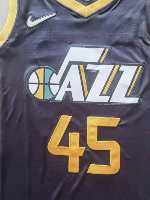 21/22 Utah Jazz MITCHELL #45 Dark Blue Basketball Jersey (Stitched)