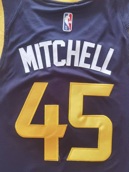 21/22 Utah Jazz MITCHELL #45 Dark Blue Basketball Jersey (Stitched)