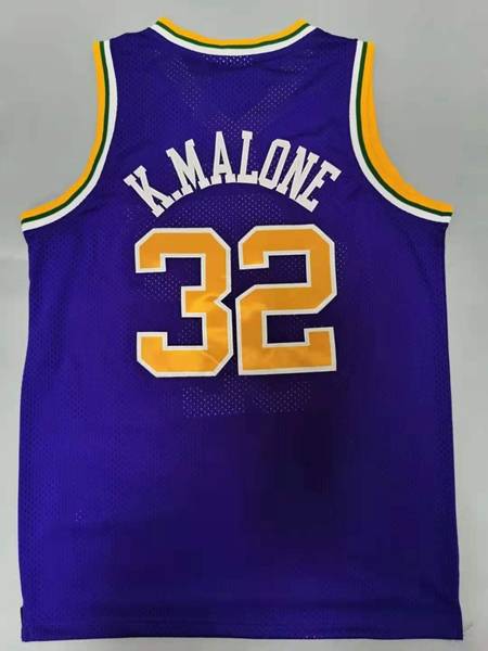 1991/92 Utah Jazz K.MALONE #32 Purple Classics Basketball Jersey (Stitched)