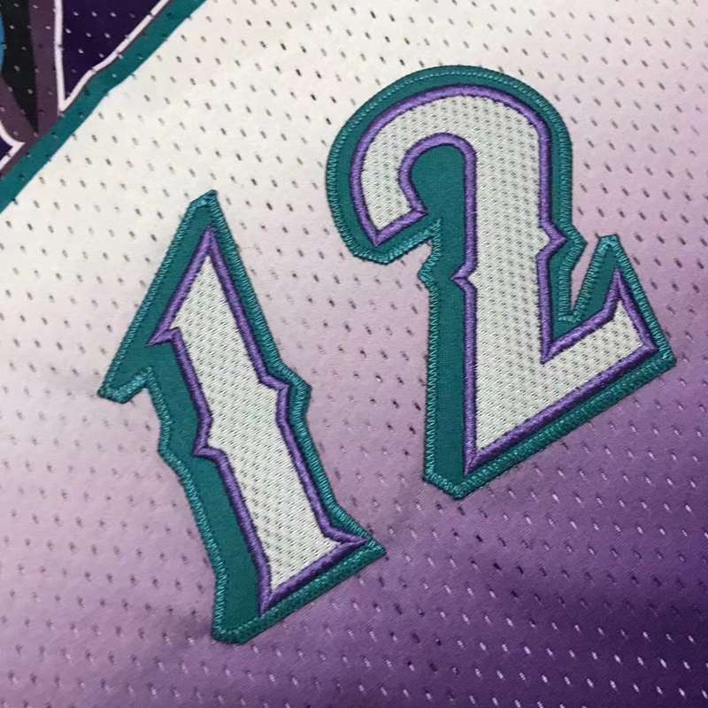 1996/97 Utah Jazz STOCKTON #12 Purple White Classics Basketball Jersey (Closely Stitched)