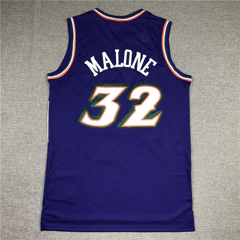 1996/97 Utah Jazz MALONE #32 Purple Classics Basketball Jersey (Stitched)