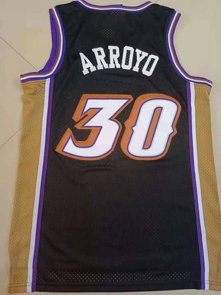 1991/92 Utah Jazz ARROYO #30 Black Classics Basketball Jersey (Stitched)