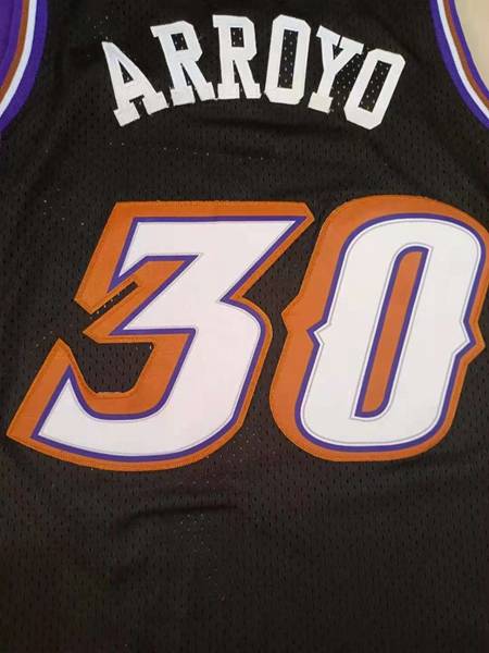 1991/92 Utah Jazz ARROYO #30 Black Classics Basketball Jersey (Stitched)