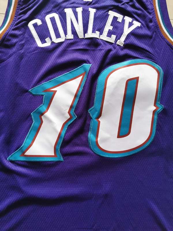 Utah Jazz CONLEY #10 Purple Classics Basketball Jersey (Stitched)