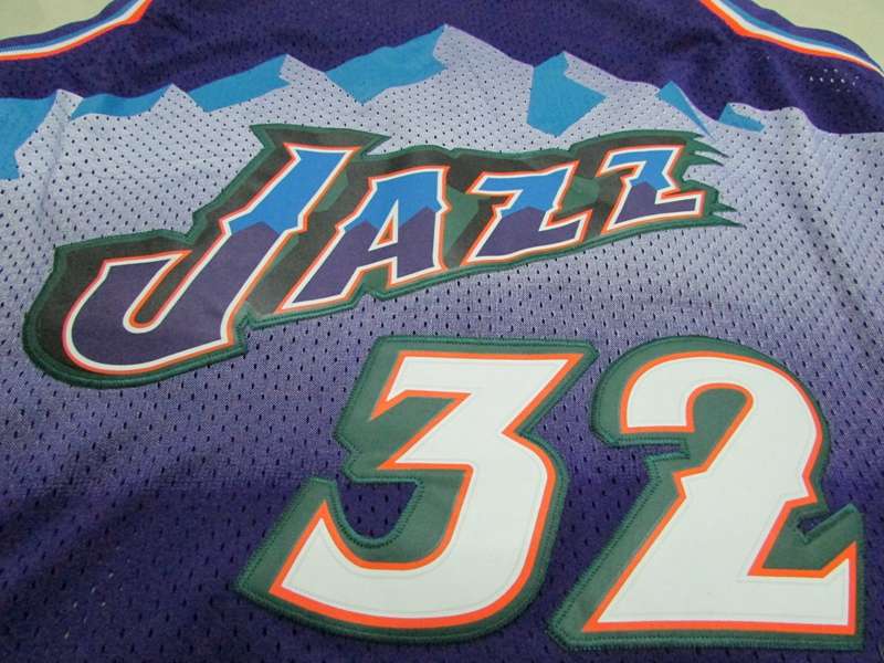 Utah Jazz MALONE #32 Purple Classics Basketball Jersey (Stitched)