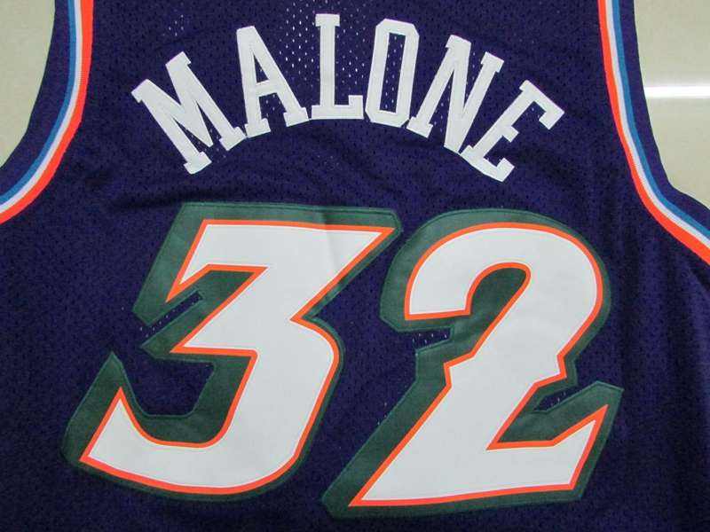 Utah Jazz MALONE #32 Purple Classics Basketball Jersey (Stitched)