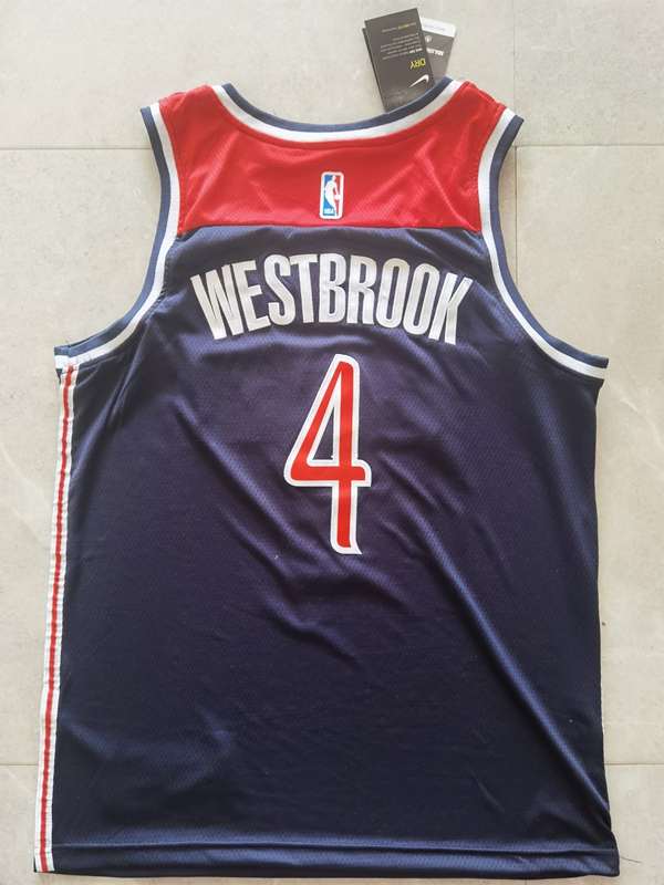 20/21 Washington Wizards WESTBROOK #4 Dark Blue Basketball Jersey (Stitched)