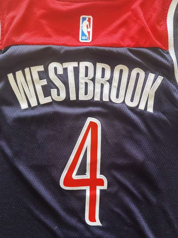 20/21 Washington Wizards WESTBROOK #4 Dark Blue Basketball Jersey (Stitched)