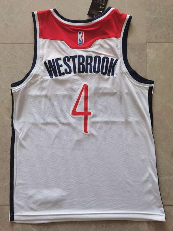 20/21 Washington Wizards WESTBROOK #4 White Basketball Jersey (Stitched)