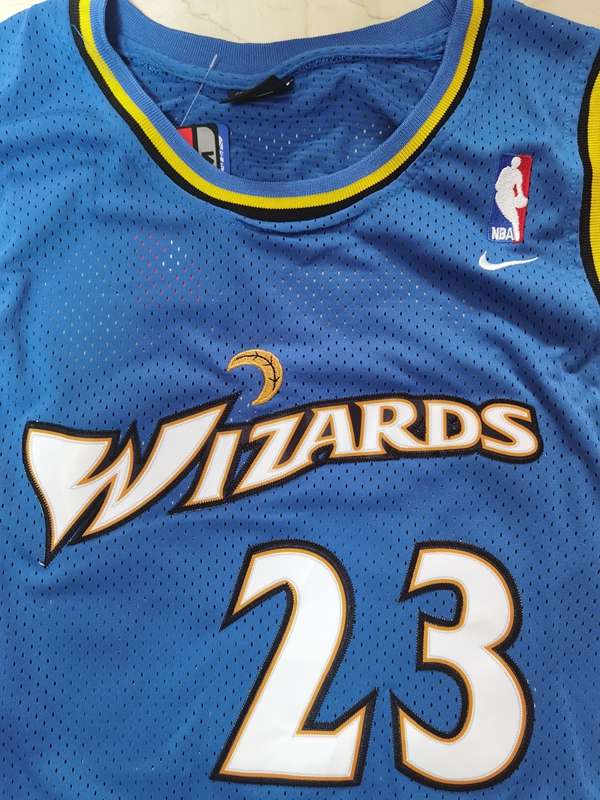 Washington Wizards JORDAN #23 Blue Classics Basketball Jersey (Stitched)