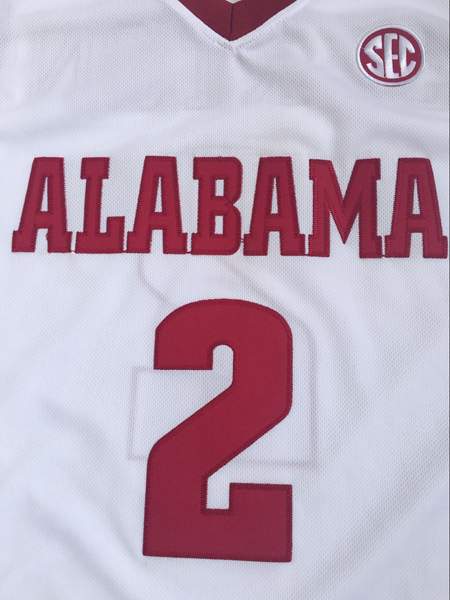 Alabama Crimson Tide SEXTON #2 White NCAA Basketball Jersey