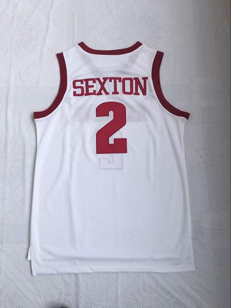 Alabama Crimson Tide SEXTON #2 White NCAA Basketball Jersey