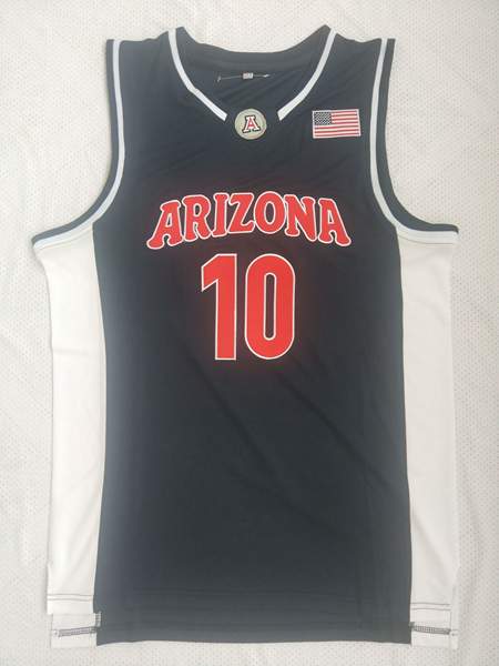 Arizona Wildcats BIBBY #10 Black NCAA Basketball Jersey