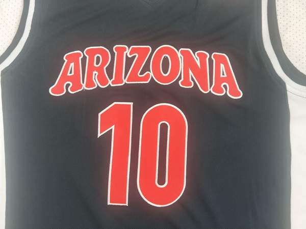 Arizona Wildcats BIBBY #10 Black NCAA Basketball Jersey