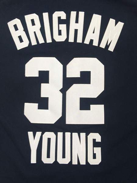 BYU Cougars FREDETTE #32 Dark Blue NCAA Basketball Jersey