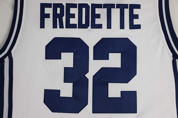 BYU Cougars FREDETTE #32 White NCAA Basketball Jersey