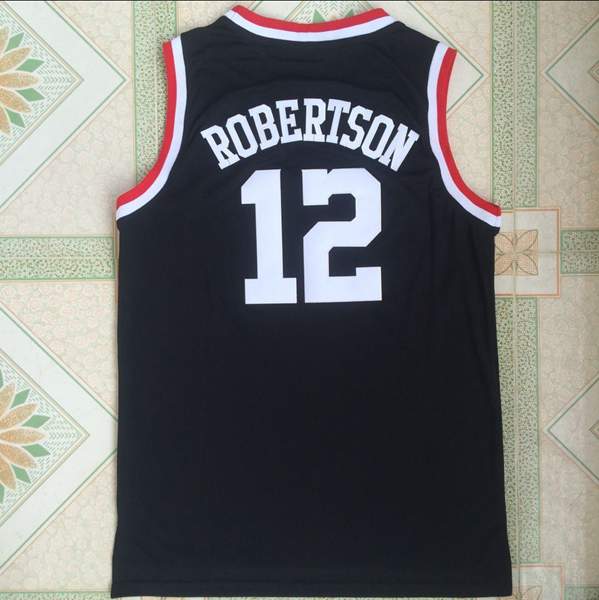 Cincinnati Bearcats ROBERTSON #12 Black NCAA Basketball Jersey