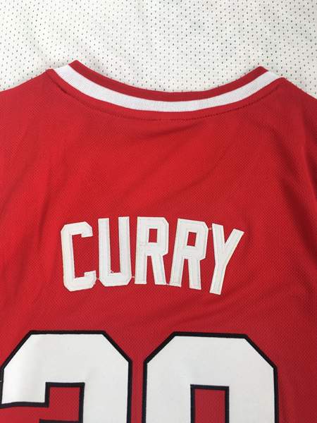 Davidson Wildcats CURRY #30 Red NCAA Basketball Jersey