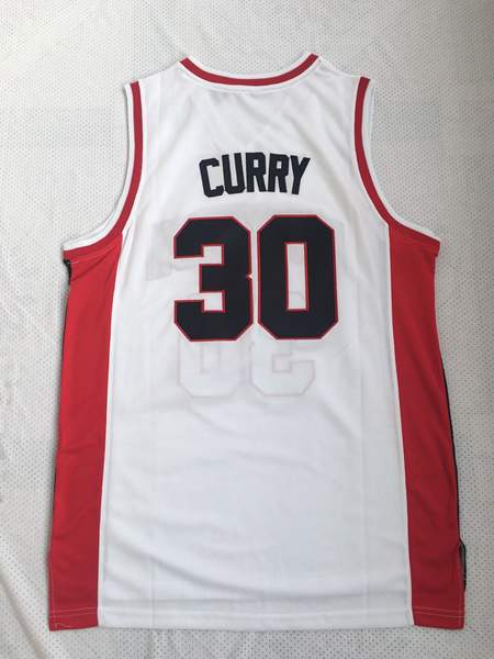 Davidson Wildcats CURRY #30 White NCAA Basketball Jersey