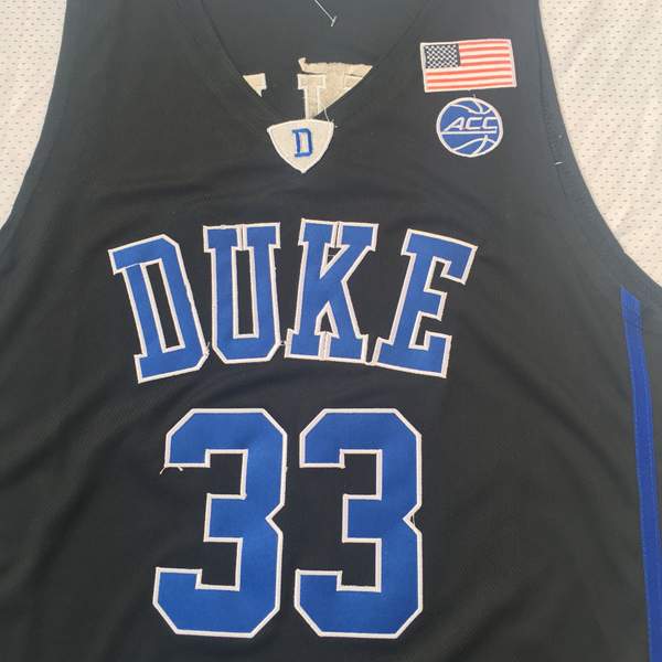 Duke Blue Devils HILL #33 Black NCAA Basketball Jersey